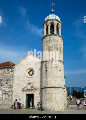 Chiesa di nostra Signora delle rocce, Montenegro Foto Stock