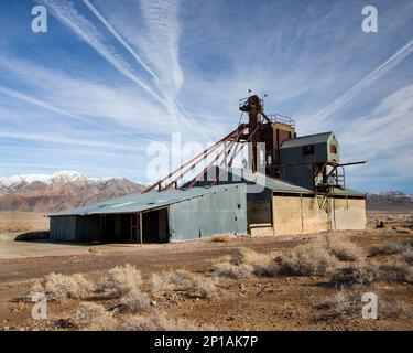 Mulino abbandonato di magnesio e artinite a Luning Nevada USA. Foto Stock