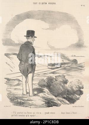 V'la pourtant ma femme qui s'en va ..., 19th Century.Whatever si desidera - V'la ancora mia moglie che lascia... Foto Stock