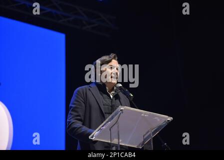 Pontevedra, Spagna. mar, 3th, 2023. José Ramón Lete Lasa Direttore generale dello sport della Xunta de Galicia. Credit: Xan Gasalla / Alamy Live News. Foto Stock