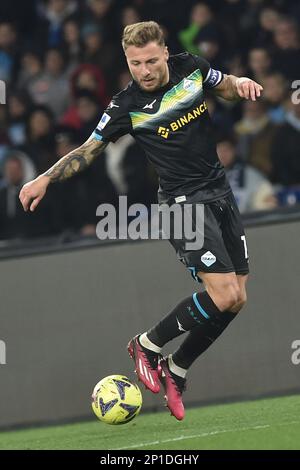 Napoli, Italia. 03rd Mar, 2023. Ciro immobile della SS Lazio in azione la Serie A match tra SSC Napoli vs SS Lazio allo stadio Diego Armando Maradona Credit: Independent Photo Agency/Alamy Live News Foto Stock