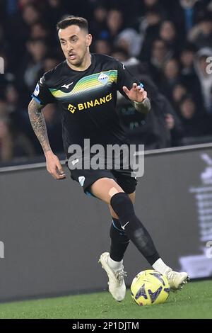 Napoli, Italia. 03rd Mar, 2023. Matias Vecchio della SS Lazio in azione la Serie A match tra SSC Napoli vs SS Lazio allo stadio Diego Armando Maradona Credit: Independent Photo Agency/Alamy Live News Foto Stock