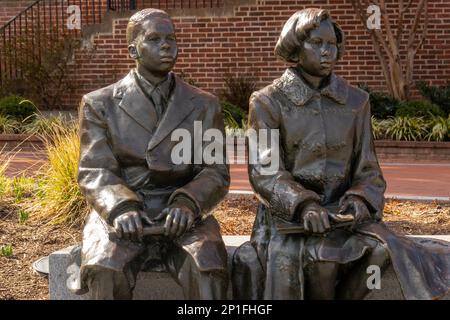 Marrone / Commissione di scultura di istruzione in Annapolis MD Foto Stock