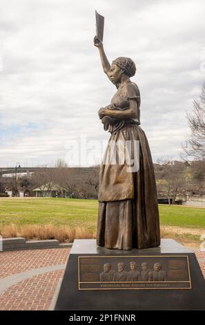 Monumento di emancipazione e libertà a Browns Island Richmond Virginia Foto Stock
