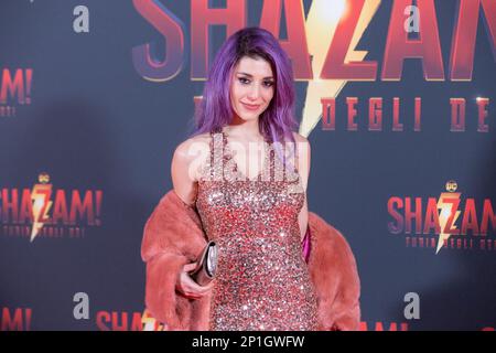 Roma, Italia. 03rd Mar, 2023. Ambra Pazzani partecipa alla prima per 'Shazam! Fury of the Gods' allo Space Cinema moderno il 03 marzo 2023 a Roma (Foto di Matteo Nardone/Pacific Press) Credit: Pacific Press Media Production Corp./Alamy Live News Foto Stock