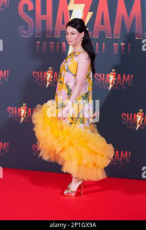 Roma, Italia. 03rd Mar, 2023. L'attrice Lucy Liu partecipa alla prima per 'Shazam! Fury of the Gods' allo Space Cinema moderno il 03 marzo 2023 a Roma (Foto di Matteo Nardone/Pacific Press) Credit: Pacific Press Media Production Corp./Alamy Live News Foto Stock