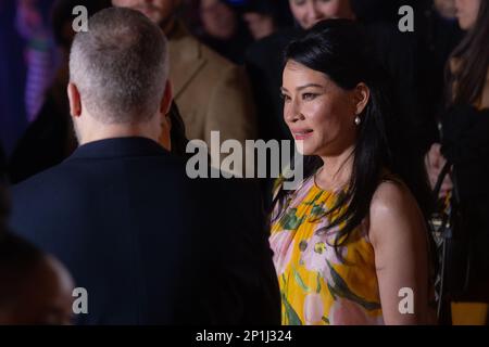 Roma, Italia. 3rd Mar, 2023. L'attrice Lucy Liu partecipa alla prima per ''Shazam! Fury of the Gods'' allo Space Cinema moderno il 03 marzo 2023 a Roma (Credit Image: © Matteo Nardone/Pacific Press via ZUMA Press Wire) SOLO PER USO EDITORIALE! Non per USO commerciale! Foto Stock