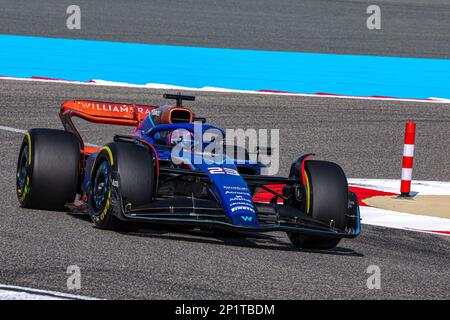 Alexander Albon (IND) Williams FW45 durinFORMULA 1 GULF AIR BAHRAIN GRAND PRIX 2023 Foto Stock