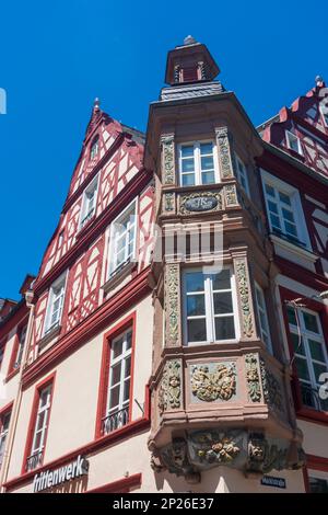 Koblenz: Centro storico, una casa di Vier Türme a Rheintal, Rheinland-Pfalz, Renania-Palatinato, Germania Foto Stock