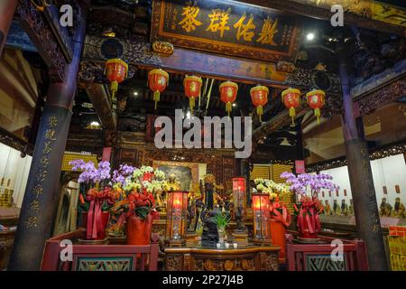 Tainan, Taiwan - 4 febbraio 2023: Tempio del Dio della città di Taiwan a Tainan, Taiwan. Foto Stock