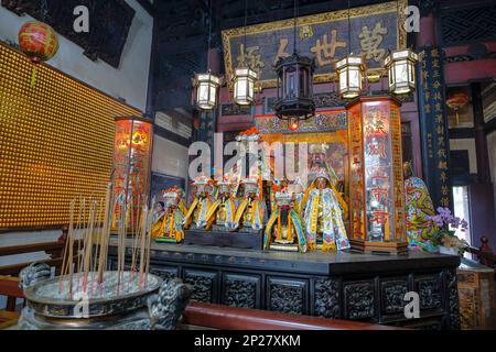 Tainan, Taiwan - 4 febbraio 2023: Tempio di God of War a Tainan, Taiwan. Foto Stock