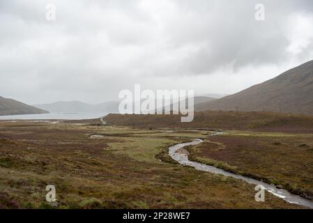 Il paesaggio trossachs negli altopiani scozzesi Foto Stock