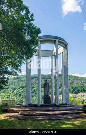 Nassau (Lahn): Monumento di Freiherr vom Stein a Lahntal, Rheinland-Pfalz, Renania-Palatinato, Germania Foto Stock