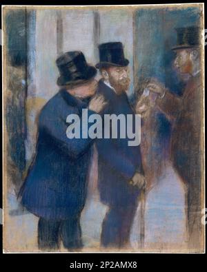 Ritratti alla Borsa. Edgar Degas. ca. 1878–79. Foto Stock
