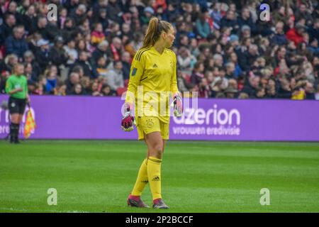 Amsterdam, Paesi Bassi. 04th Mar, 2023. Johan Cruijff Arena Lize Kop of Ajax durante la partita tra Ajax e Feyenoord alla Johan Cruyff Arena di Amsterdam (Arne van der ben/SPP) Credit: SPP Sport Press Photo. /Alamy Live News Foto Stock