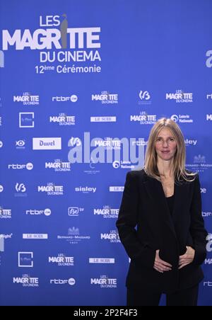 L'attrice Sandrine Kiberlin ha raffigurato durante l'edizione 12th della cerimonia di premiazione del film 'Magritte du Cinema', sabato 04 marzo 2023, a Bruxelles. I premi sono premiati ai film dei produttori belgi di lingua francese. FOTO DI BELGA LAURIE DIEFFEMBACQ Foto Stock