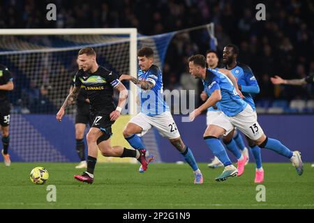 Napoli, Italia. 3 Mar, 2023. Ciro immobile della SS Lazio durante la Serie A match tra SSC Napoli e SS Lazio allo Stadio Diego Armando Maradona Napoli Italia il 03 marzo 2023. Credit: Franco Romano/Alamy Live News Foto Stock
