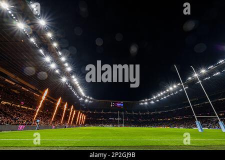 LONDRA, REGNO UNITO. 04th, Mar 2023. Una vista generale dello stadio durante Big Game 14 Gallagher Premiership Rugby Match Round 19 Harleqins vs Exeter Chiefs allo stadio Twickenham sabato 04 marzo 2023. LONDRA INGHILTERRA. Credit: Taka G Wu/Alamy Live News Foto Stock
