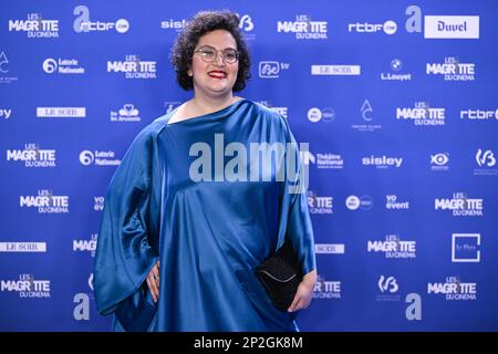 L'umorista Dena ha illustrato nella 12th edizione della cerimonia di premiazione del film 'Magritte du Cinema', sabato 04 marzo 2023, a Bruxelles. I premi sono premiati ai film dei produttori belgi di lingua francese. FOTO DI BELGA LAURIE DIEFFEMBACQ Foto Stock