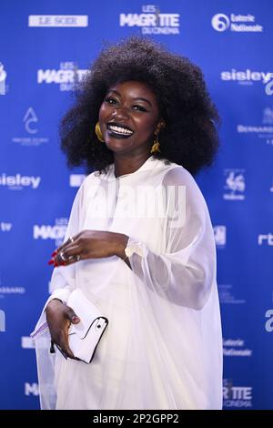 L'attrice Babetida Sajo ha raffigurato durante l'edizione 12th della cerimonia di premiazione del film 'Magritte du Cinema', sabato 04 marzo 2023, a Bruxelles. I premi sono premiati ai film dei produttori belgi di lingua francese. FOTO DI BELGA LAURIE DIEFFEMBACQ Foto Stock