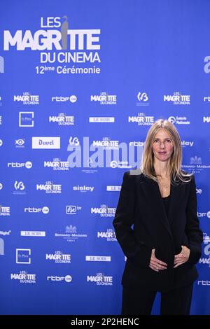 L'attrice Sandrine Kiberlin ha raffigurato durante l'edizione 12th della cerimonia di premiazione del film 'Magritte du Cinema', sabato 04 marzo 2023, a Bruxelles. I premi sono premiati ai film dei produttori belgi di lingua francese. FOTO DI BELGA LAURIE DIEFFEMBACQ Foto Stock