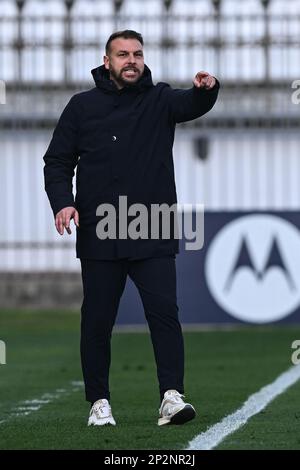 Monza, Italia. 04th Mar, 2023. U-Power Stadium, 04.03.23 Head Coach Empoli FC Paolo Zanetti durante la Serie A match tra AC Monza ed Empoli all'U-Power Stadium di Monza, Italia Soccer (Cristiano Mazzi/SPP) Credit: SPP Sport Press Photo. /Alamy Live News Foto Stock