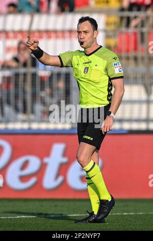 Monza, Italia. 04th Mar, 2023. U-Power Stadium, 04.03.23 Referee MR. Ermanno Feliciani durante la Serie A match tra AC Monza ed Empoli all'U-Power Stadium di Monza, Italia Soccer (Cristiano Mazzi/SPP) Credit: SPP Sport Press Photo. /Alamy Live News Foto Stock