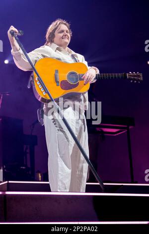 Oslo, Norvegia 03 marzo 2023, Lewis Capaldi ha suonato a Oslo Spektrum, Norvegia, durante il suo concerto interrotto da desiderio di essere inviato da Heavenly il 03 marzo 2023 ad Oslo, Norvegia. Credit: Nigel Waldron/Alamy Live News Foto Stock