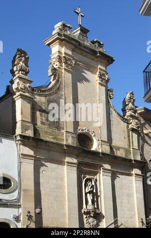 Galatina, Italia. Vista esterna della Chiesa della Madonna dell'Addolorata del '18th. Foto Stock