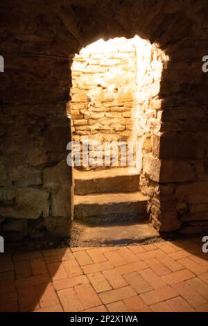 La cripta nella Chiesa in cima alla collina Foto Stock