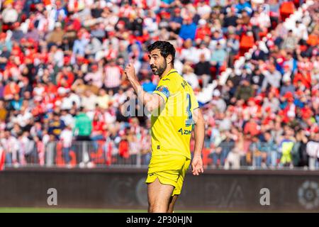 Almeria, Spagna. 04th Mar, 2023. Raul Albiol visto durante il LaLiga Smartbank 2022/2023 partita tra UD Almeria e Villarreal CF al Power Horse Stadium. (Punteggio finale: UD Almeria 0:2 Villarreal CF). (Foto di Francis Gonzalez/SOPA Images/Sipa USA) Credit: Sipa USA/Alamy Live News Foto Stock