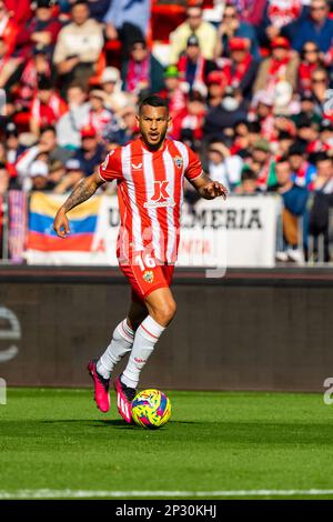 Almeria, Spagna. 04th Mar, 2023. Luis Suarez in azione durante il LaLiga Smartbank 2022/2023 match tra UD Almeria e Villarreal CF al Power Horse Stadium. (Punteggio finale: UD Almeria 0:2 Villarreal CF). (Foto di Francis Gonzalez/SOPA Images/Sipa USA) Credit: Sipa USA/Alamy Live News Foto Stock