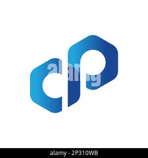 CP logo vettoriale ultimo abrick templete, logo moderno Inspiration.EPS 10 Illustrazione Vettoriale