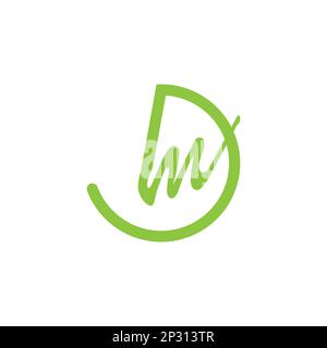 Ultimo MD Logo modello vettore astratto Monogramma simbolo.EPS 10 Illustrazione Vettoriale