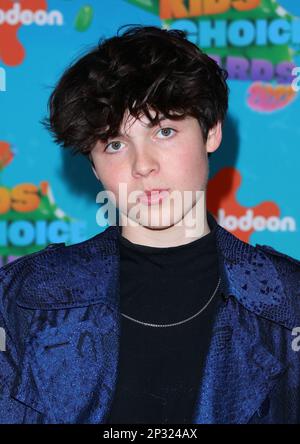 Los Angeles, Stati Uniti. 04th Mar, 2023. Brady Noon arriva al Nickelodeon Kids Choice Awards 2023 che si tiene presso il Microsoft Theater di Los Angeles, California, sabato 4 marzo 2023 . (Foto di Juan Pablo Rico/Sipa USA) Credit: Sipa USA/Alamy Live News Foto Stock