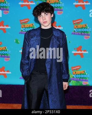 Los Angeles, Stati Uniti. 04th Mar, 2023. Brady Noon arriva al Nickelodeon Kids Choice Awards 2023 che si tiene presso il Microsoft Theater di Los Angeles, California, sabato 4 marzo 2023 . (Foto di Juan Pablo Rico/Sipa USA) Credit: Sipa USA/Alamy Live News Foto Stock