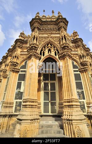 Porte decorate per Mahabat Maqbara a Junagadh stato Gujarat India Foto Stock