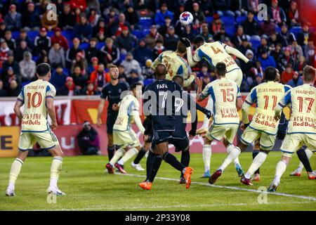Harrison, Stati Uniti. 04th Mar, 2023. Major League Soccer game tra i New York Red Bulls e Nashville SC il 4 marzo 2023 alla Red Bull Arena di Harrison, New Jersey. Credit: Brazil Photo Press/Alamy Live News Foto Stock
