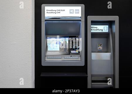 ATM Luzerner Kantonalbank, Svizzera Foto Stock