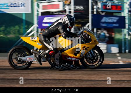 L'evento è attualmente organizzato come un quarto di miglio sprint sia per le automobili che per le motociclette, tenuto sotto l'egida della Motor Sports Association. L'evento è organizzato dal Brighton and Hove Motor Club che si svolge lungo Madeira Drive, Brighton Sea Front, City of Brighton & Hove, UK. 1st settembre 2018 Foto Stock