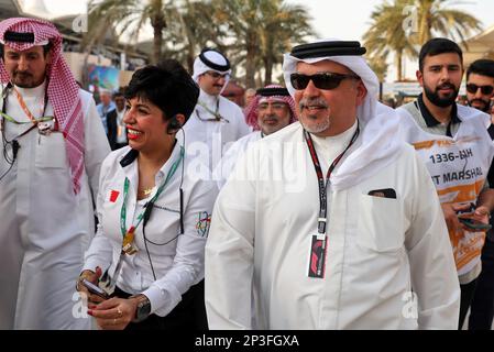 Crown Prince Shaikh Salman bin Isa Hamad al Khalifa (BRN). 05.03.2023. Campionato del mondo di Formula 1, Rd 1, Gran Premio del Bahrain, Sakhir, Bahrain, Giorno della gara. Il credito fotografico dovrebbe essere: XPB/immagini dell'Associazione Stampa. Foto Stock