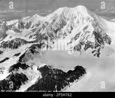 Alaska - Mt. McKinley, fotografia aerea. Foto Stock