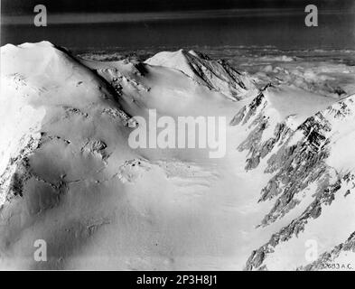Alaska - Mt. McKinley, fotografia aerea. Foto Stock