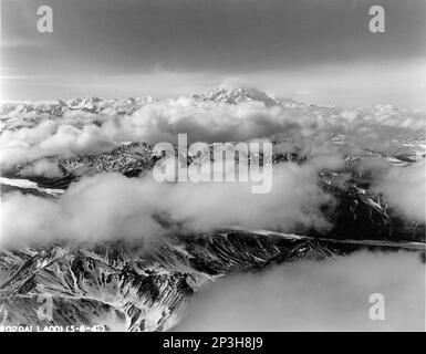 Alaska - Mt. McKinley, fotografia aerea. Foto Stock