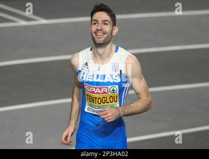 Istanbul, Turchia. 05th Mar, 2023. Miltiadis TENTOGLOU di Grecia durante il Campionato europeo di Atletica Indoor 2023 il 5 marzo 2023 ad Atakoy di Istanbul, Turchia - Foto Laurent Lairys/ABACAPRESS.COM Credit: Abaca Press/Alamy Live News Foto Stock