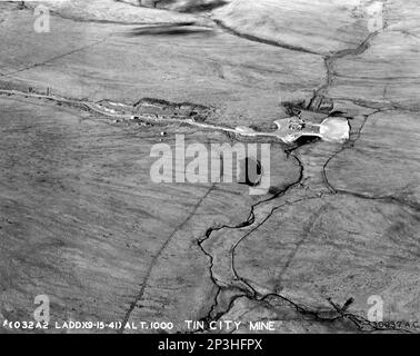 Alaska - Tin City, fotografia aerea. Foto Stock