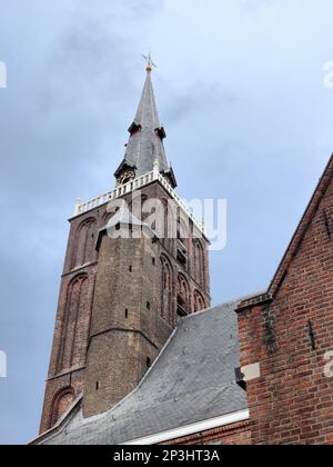 Grote Sint-Janskerk, la chiesa protestante medievale dedicata a Sint Jan Evangelist a Montfoort, nei Paesi Bassi. Foto Stock