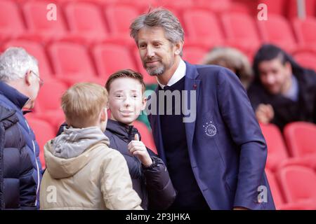 AMSTERDAM, PAESI BASSI - MARZO 5: Direttore Edwin van der SAR di Ajax prima della partita olandese di Eredivie tra Ajax e NEC alla Johan Cruijff Arena il 5 Marzo 2023 ad Amsterdam, Paesi Bassi (Foto di Broer van den Boom/Orange Pictures) Foto Stock