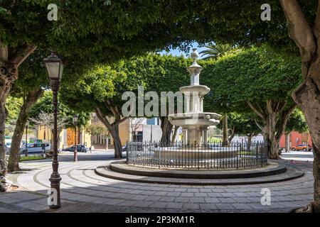 Piazza del mercato Plaza del Adelantado, San Cristobal de la Laguna, Tenerife, Isole Canarie Foto Stock