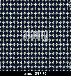 Sfondo astratto con motivi geometrici con texture a forma di rombo. Linee di griglia senza cuciture blu e oro. Ripetizione minimalistica a geometria semplice Illustrazione Vettoriale